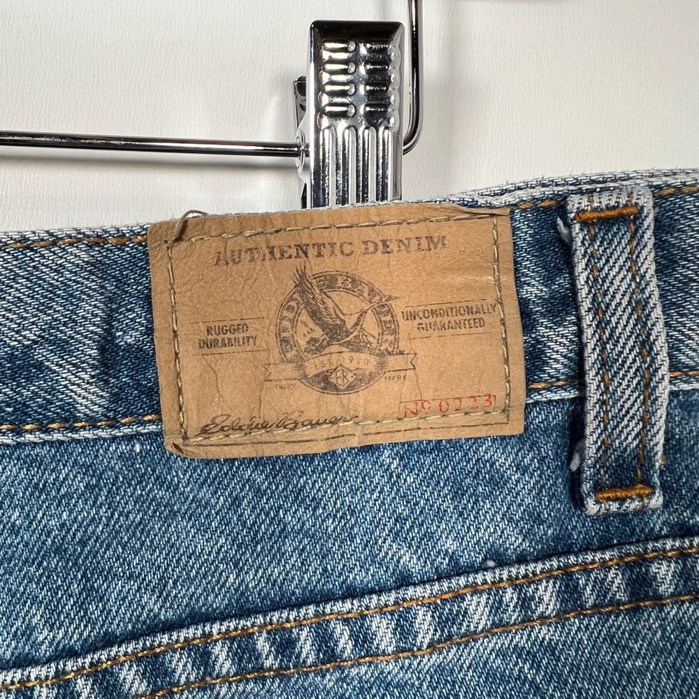 90's Eddie Bauer High Rise Mom Jeans Denim Straight Leg Boyfriend 16Tall